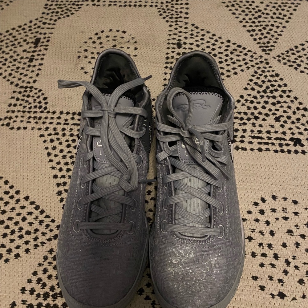 Gray and Gold Nike Sneakers - Picture 3 of 5